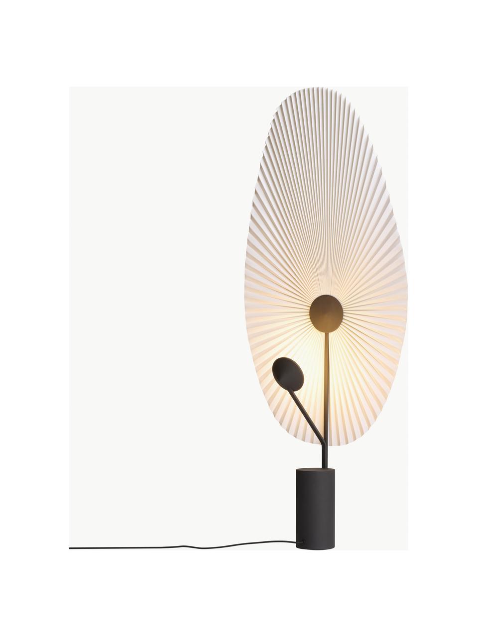 Lampa podłogowa LED z funkcją przyciemniania Liris, Stelaż: stal powlekana, Biały, czarny, W 118 cm