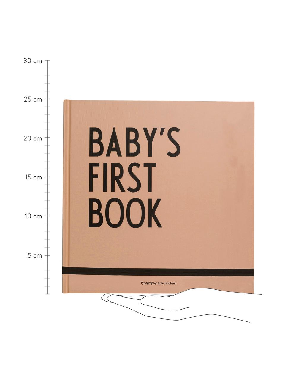 Erinnerungsbuch Baby´s First Book, Papier, Beige, Schwarz, B 25 x H 25 cm