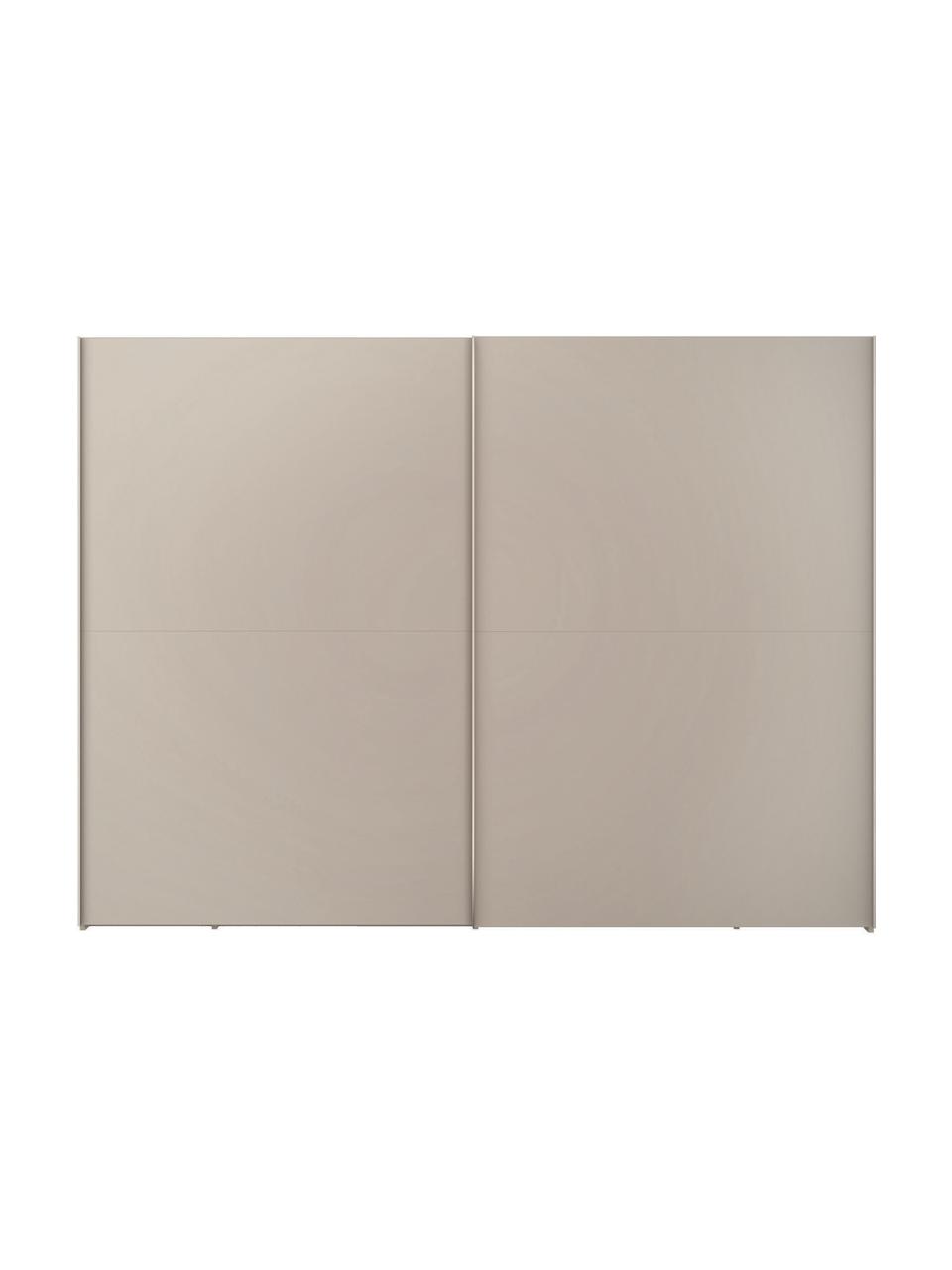 Schuifdeurkast Oliver met 2 deuren, inclusief montageservice, Frame: panelen op houtbasis, gel, Beige, 302 x 225 cm