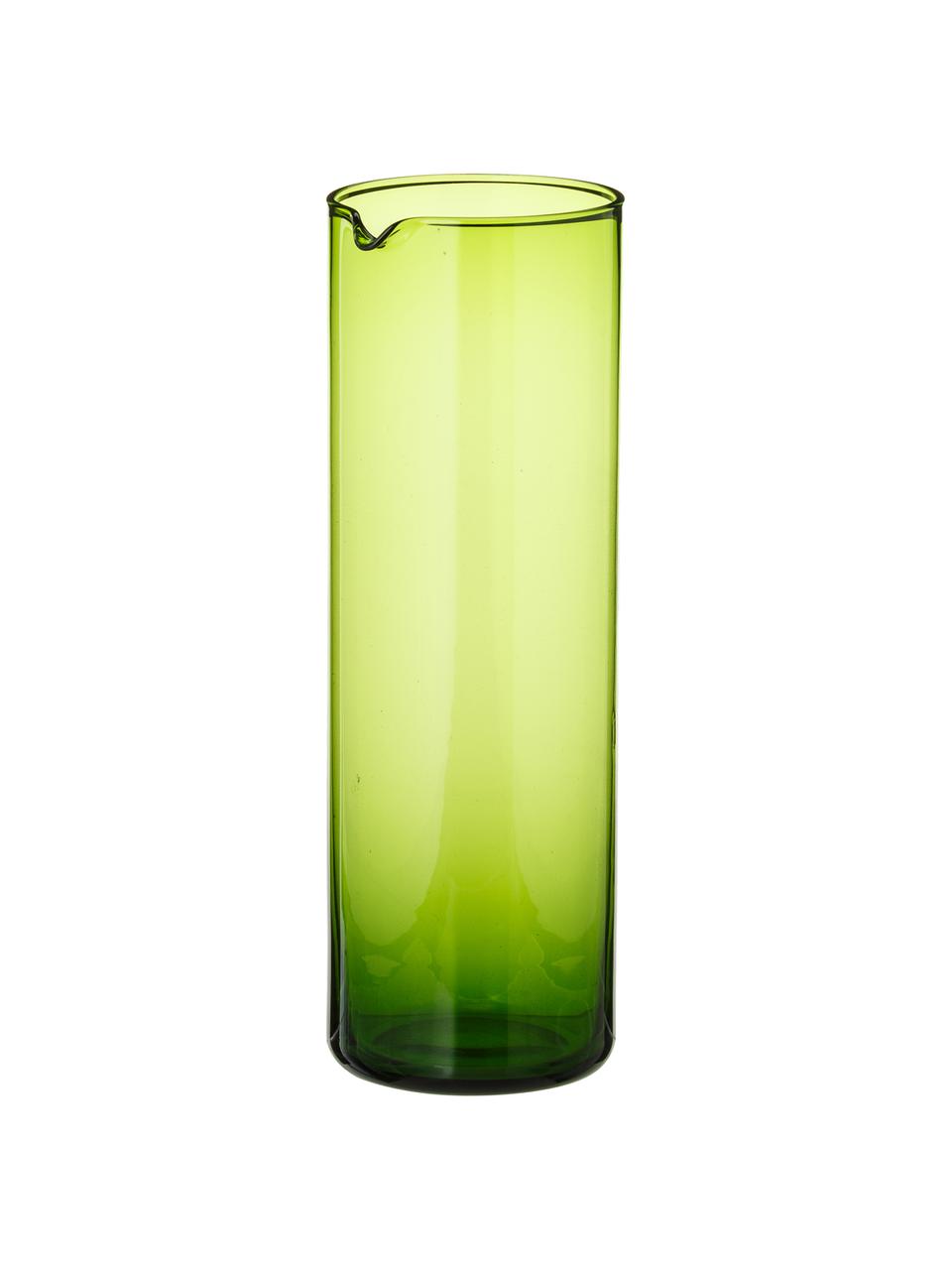 Caraffa in vetro verde Bloom, Vetro, Verde, Ø 8 x Alt. 24 cm