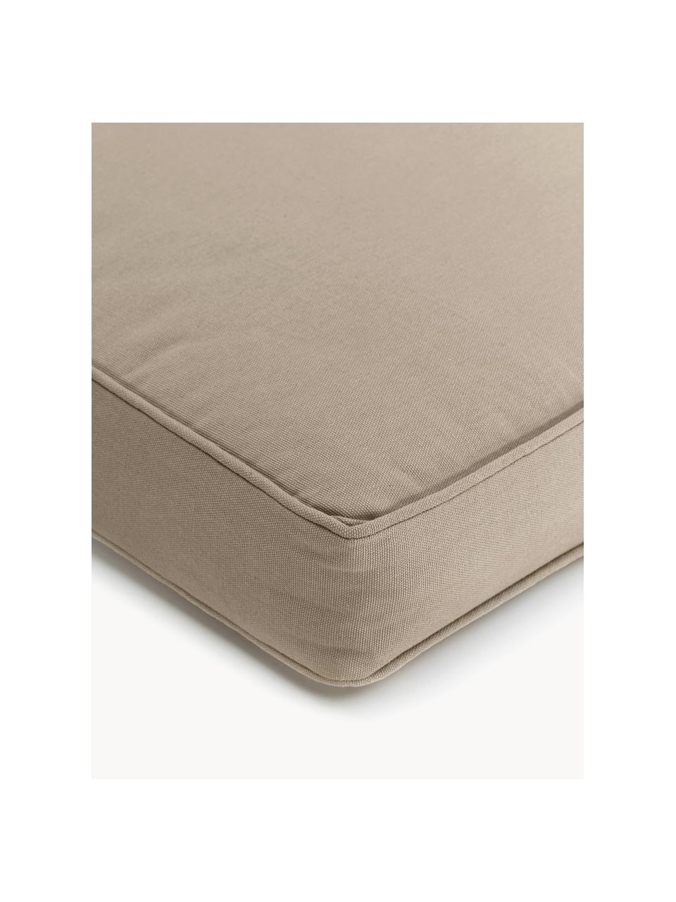 Hohes Sitzkissen Zoey, 2 Stück, Bezug: 100% Baumwolle, Beige, B 40 x L 40 cm