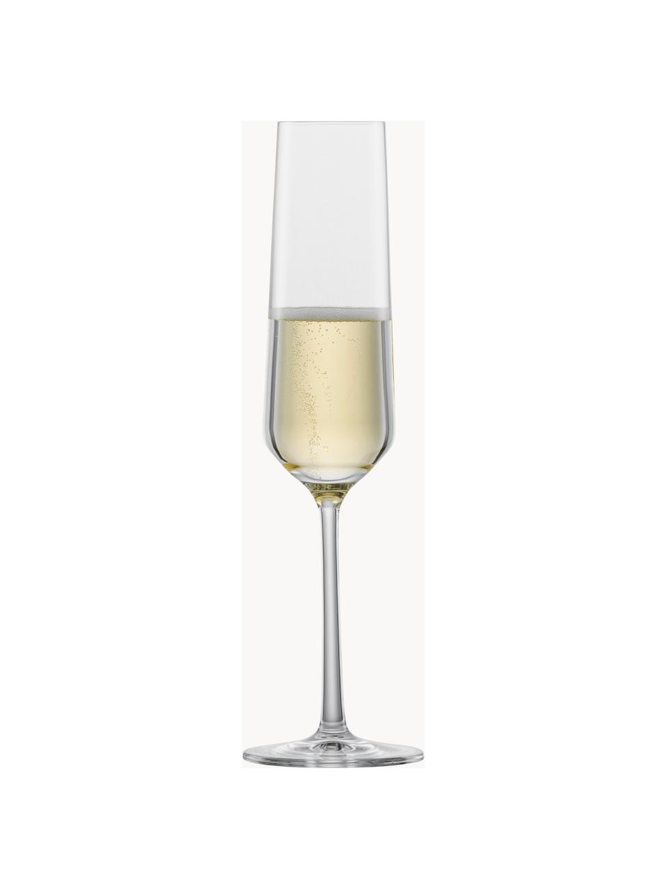 Flûtes à champagne en cristal Pure, 2 pièces, Verre cristal Tritan, Transparent, Ø 7 x haut. 25 cm, 200 ml