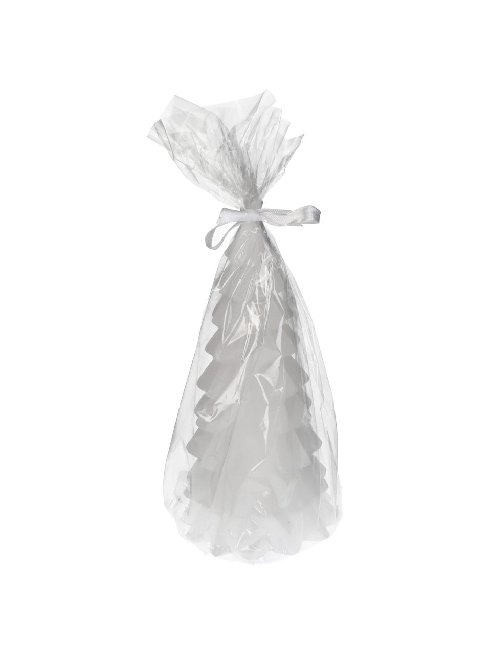 Decoratieve kaars Tree, Was, Wit, Ø 10 x H 20 cm