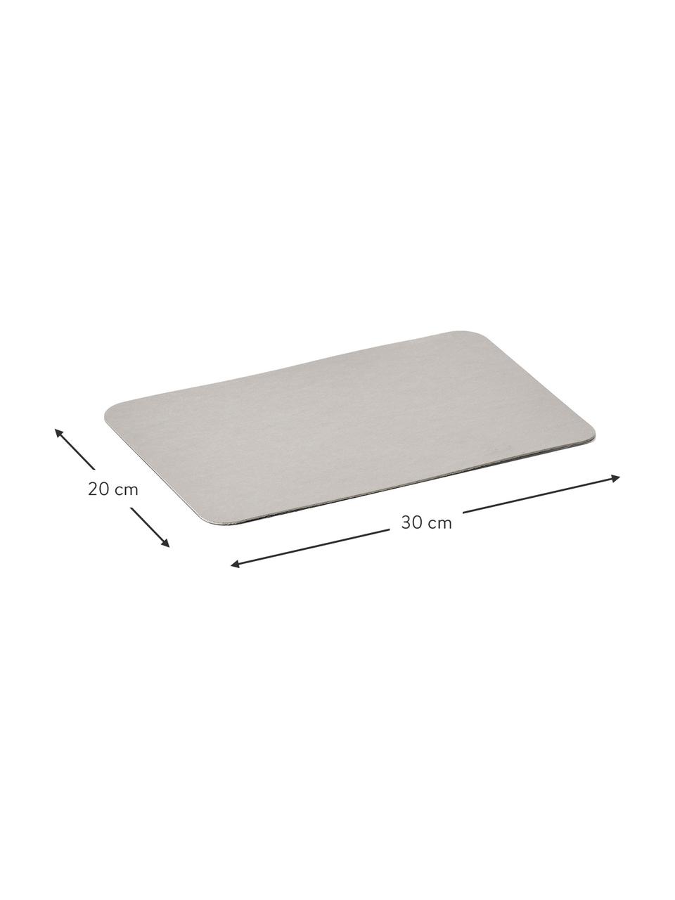 Tapis de souris gris clair Gomi, Linoléum, Gris clair, larg. 20 x long. 30 cm