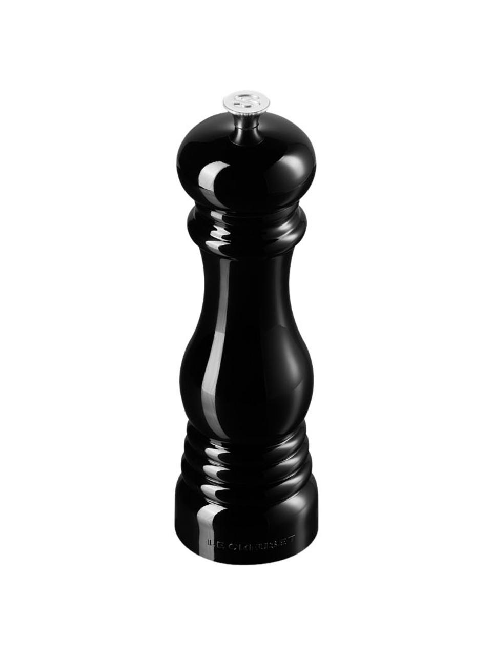 Mlýnek na sůl s keramickým mechanismem Creuset, Umělá hmota, Lesklá černá, Ø 6 cm, V 21 cm
