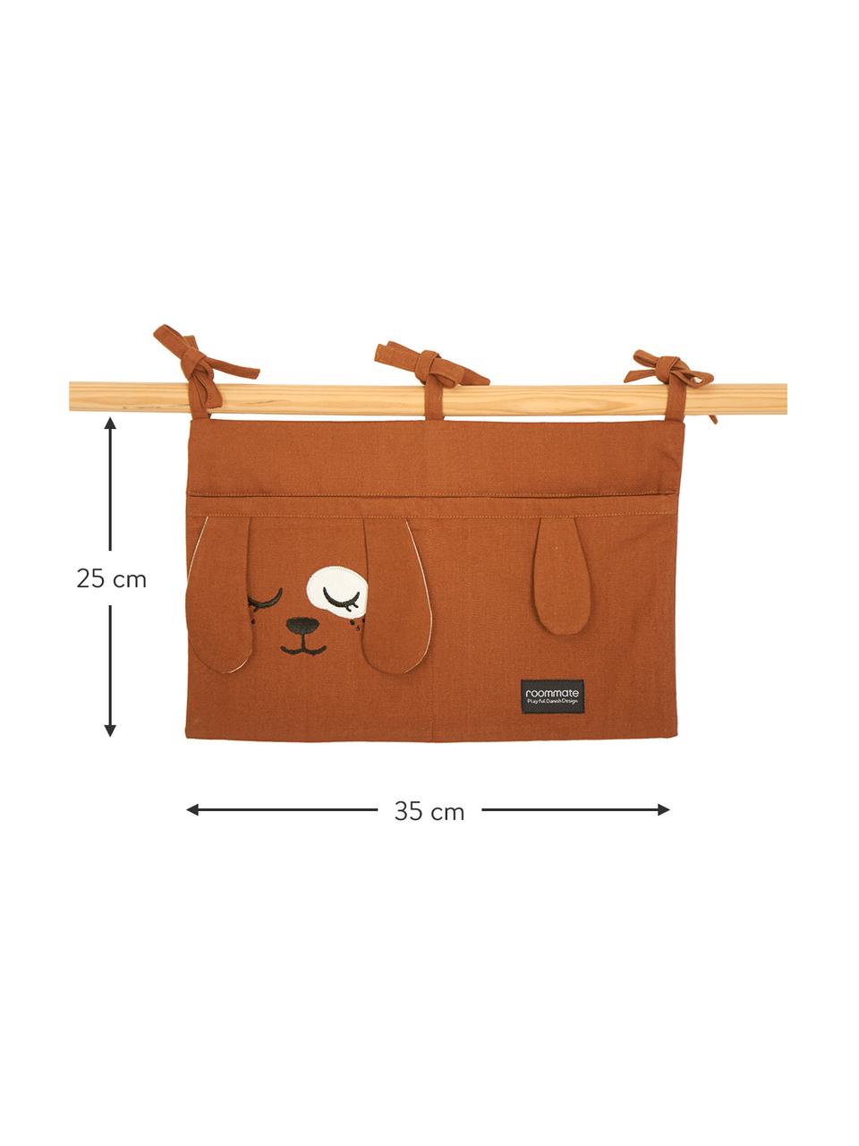 Bolsa Dog, Funda: 100% algodón, Marrón, An 35 x Al 25 cm