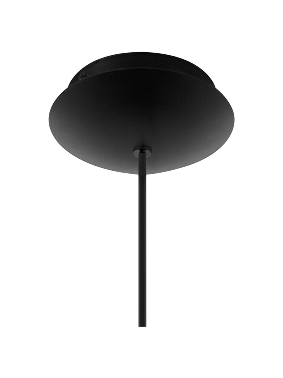 Kleine hanglamp Roccamena, Zwart, Ø 13  x H 30 cm