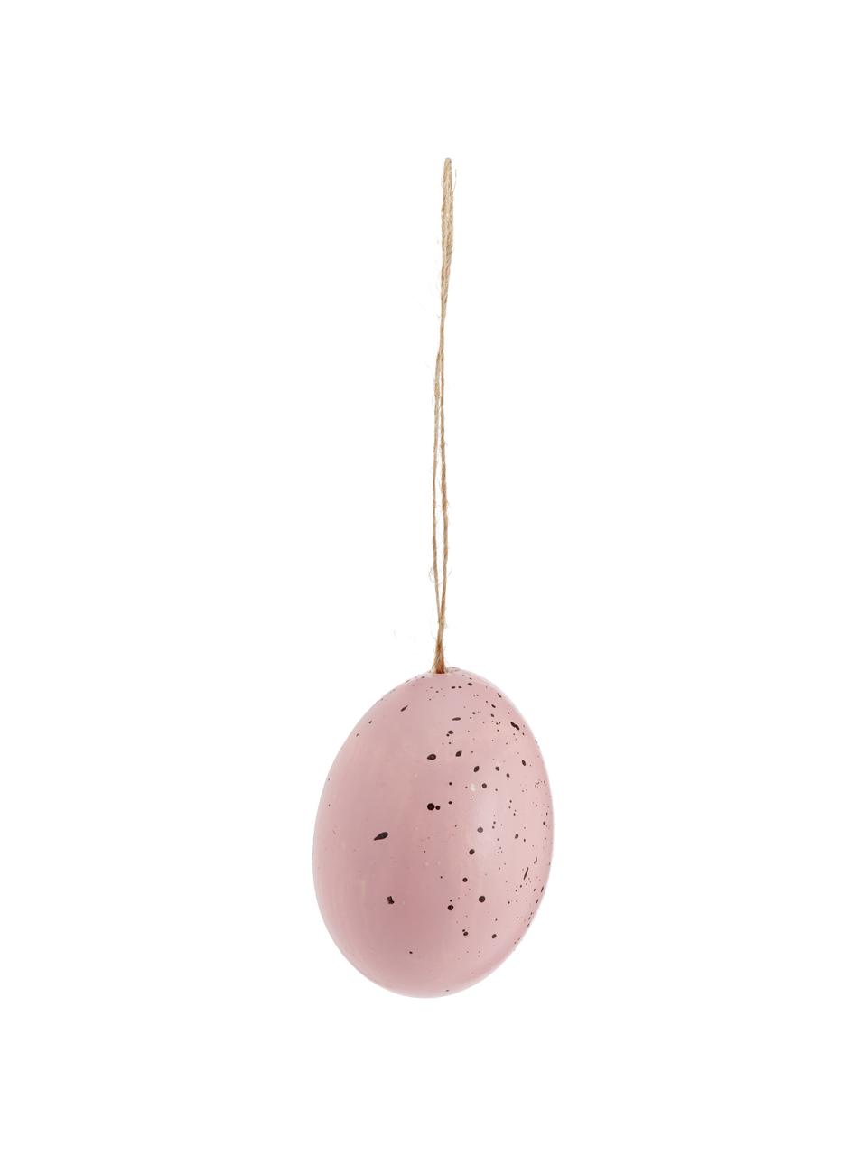 Œuf décoratif Pâques Blush, 12 élém., De vrais œufs, Tons roses, gris, brun, Lot de différentes tailles
