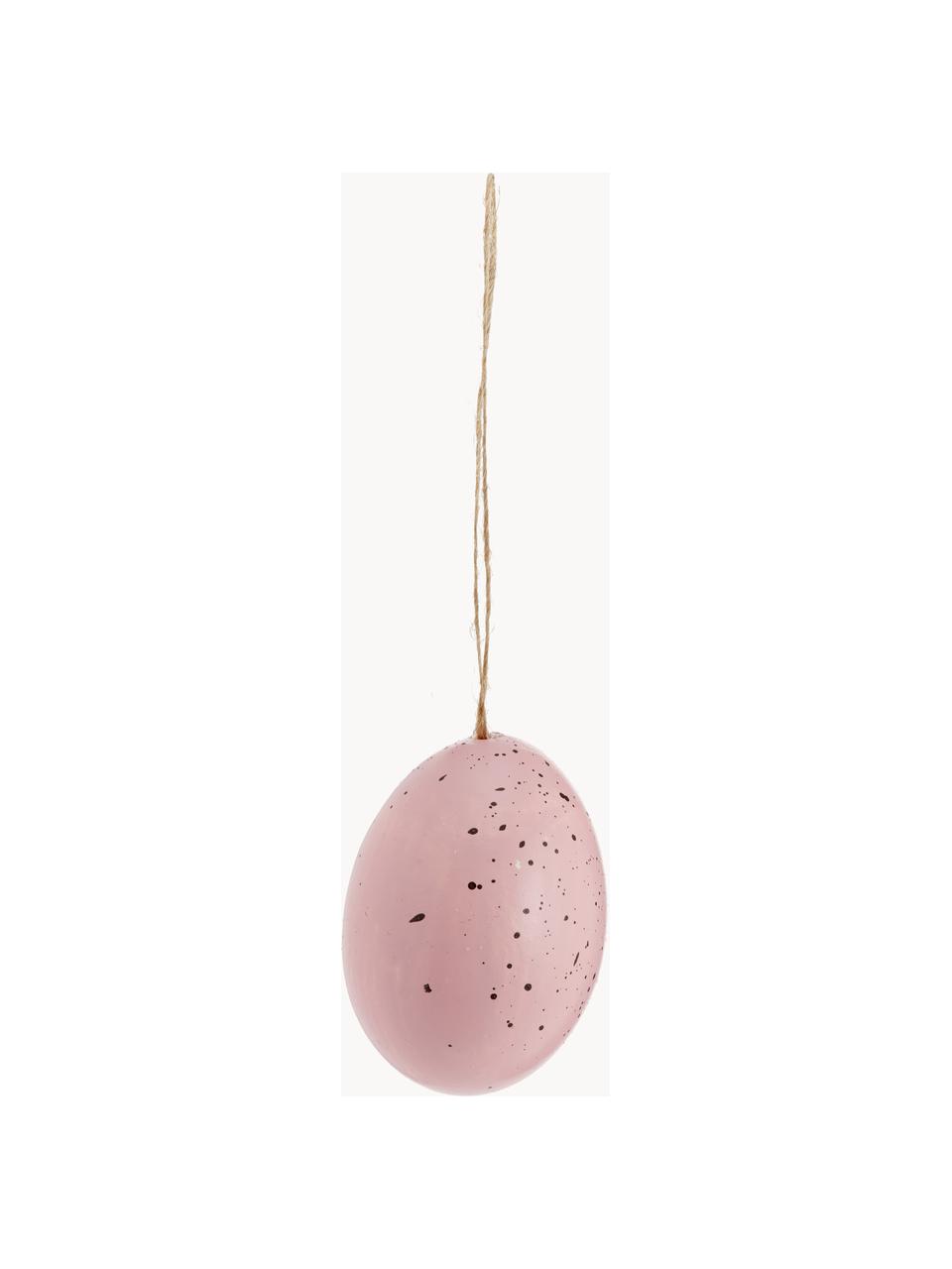 Komplet dekoracji Blush, 12 elem., Naturalne jajka, Odcienie różowego, szary, brązowy, Komplet z różnymi rozmiarami