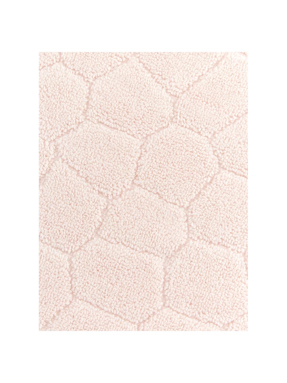 Alfombrilla de baño Stone, 100% algodón, Rosa pálido, An 50 x L 70 cm