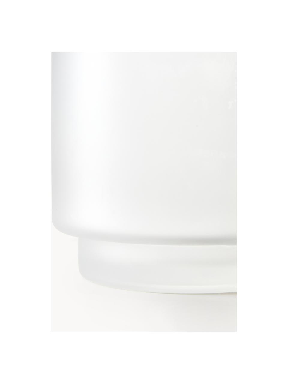 Mundgeblasene Vase Milky mit Farbverlauf, Glas, Transparent, Weiß, Ø 14 x H 35 cm