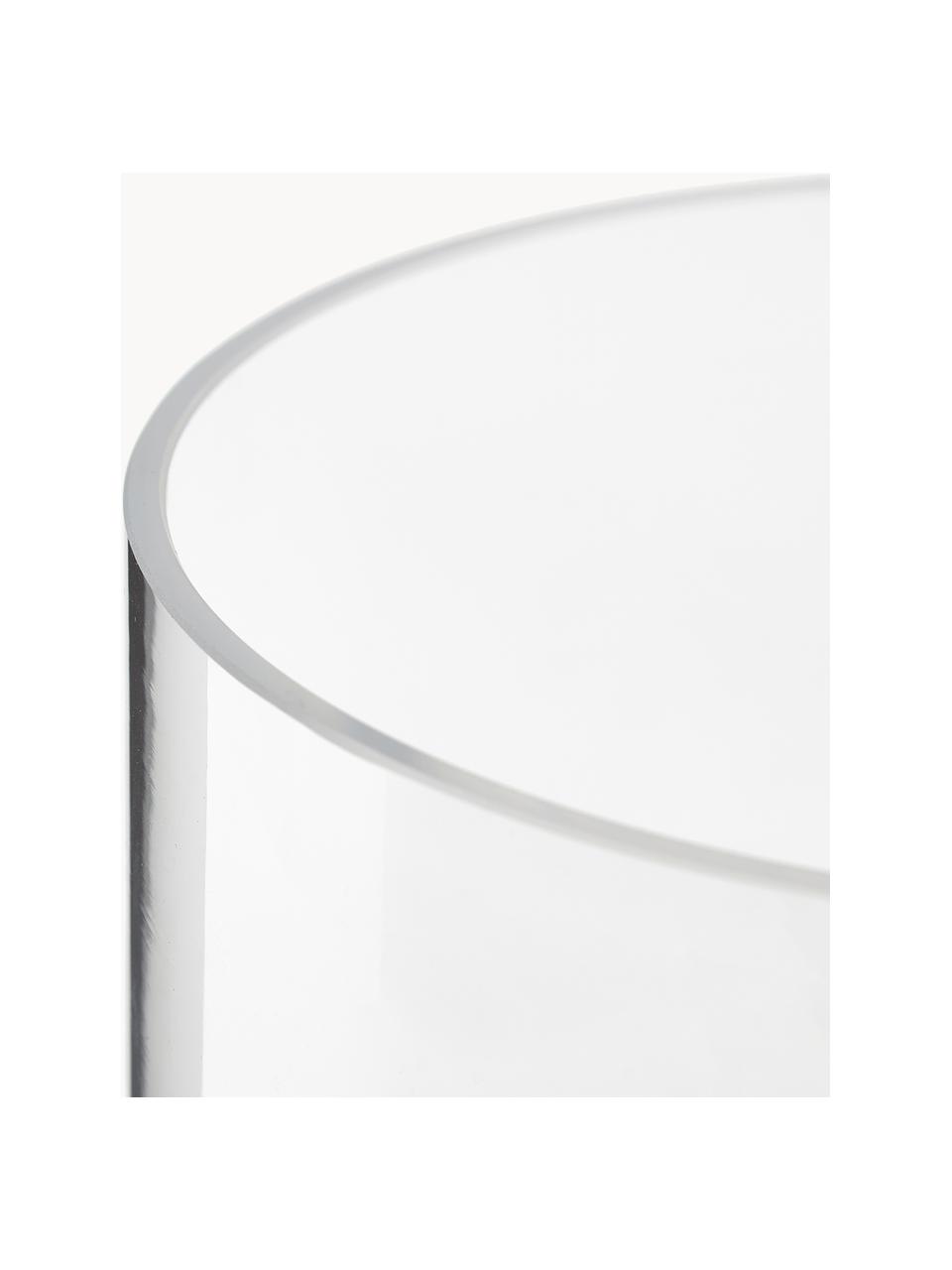 Mundgeblasene Vase Milky mit Farbverlauf, Glas, Transparent, Weiß, Ø 14 x H 35 cm