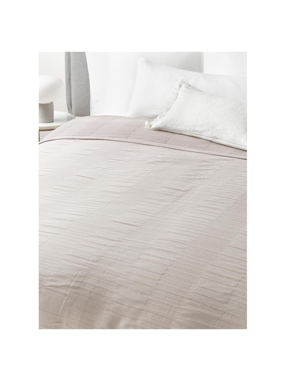 Katoenen bedsprei Fiora, 100% katoen

Het in dit product gebruikte materiaal is getest op schadelijke stoffen en gecertificeerd volgens STANDARD 100 door OEKO-TEX®, 6457CIT, CITEVE., Greige, B 230 x L 250 cm