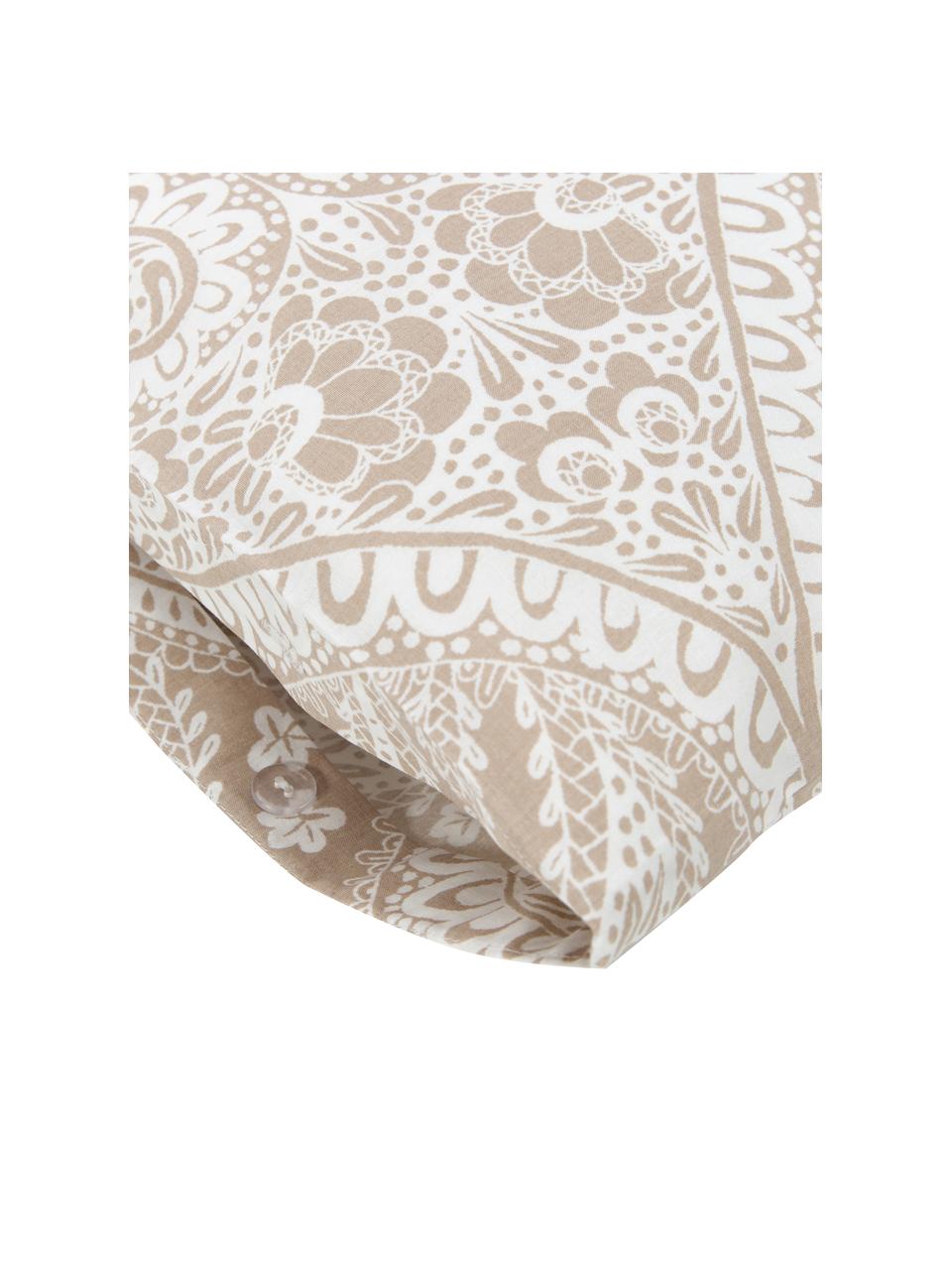 Renforcé povlaky na polštáře  z organické bavlny s paisley vzorem Manon, 2 ks, Béžová, Š 40 cm, D 80 cm