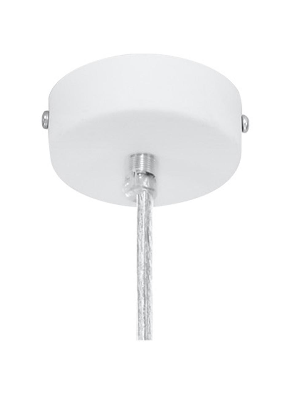 Lámpara de techo artesanal pequeña de cerámica Sativa, Pantalla: cerámica, Anclaje: metal recubierto, Cable: plástico, Off White, Ø 22 x Al 26 cm