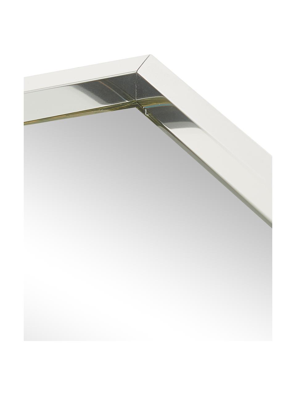 Rechthoekige wandspiegel Alpha met zilverkleurige aluminium lijst, Lijst: gecoat aluminium, Aluminium, B 50 x H 70 cm