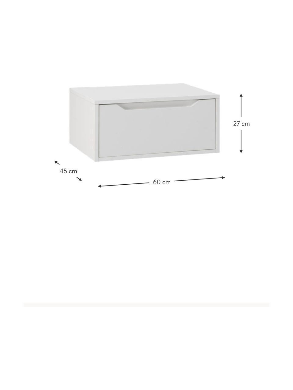 Mueble de baño Belsk, 60 cm, Estructura: aglomerado con película d, Blanco, An 60 x Al 27 cm