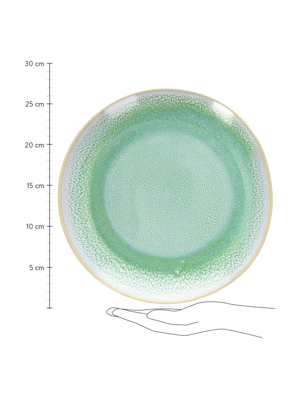 Service de table en porcelaine verte Samoa, 6 personnes (18 élém.), Vert menthe