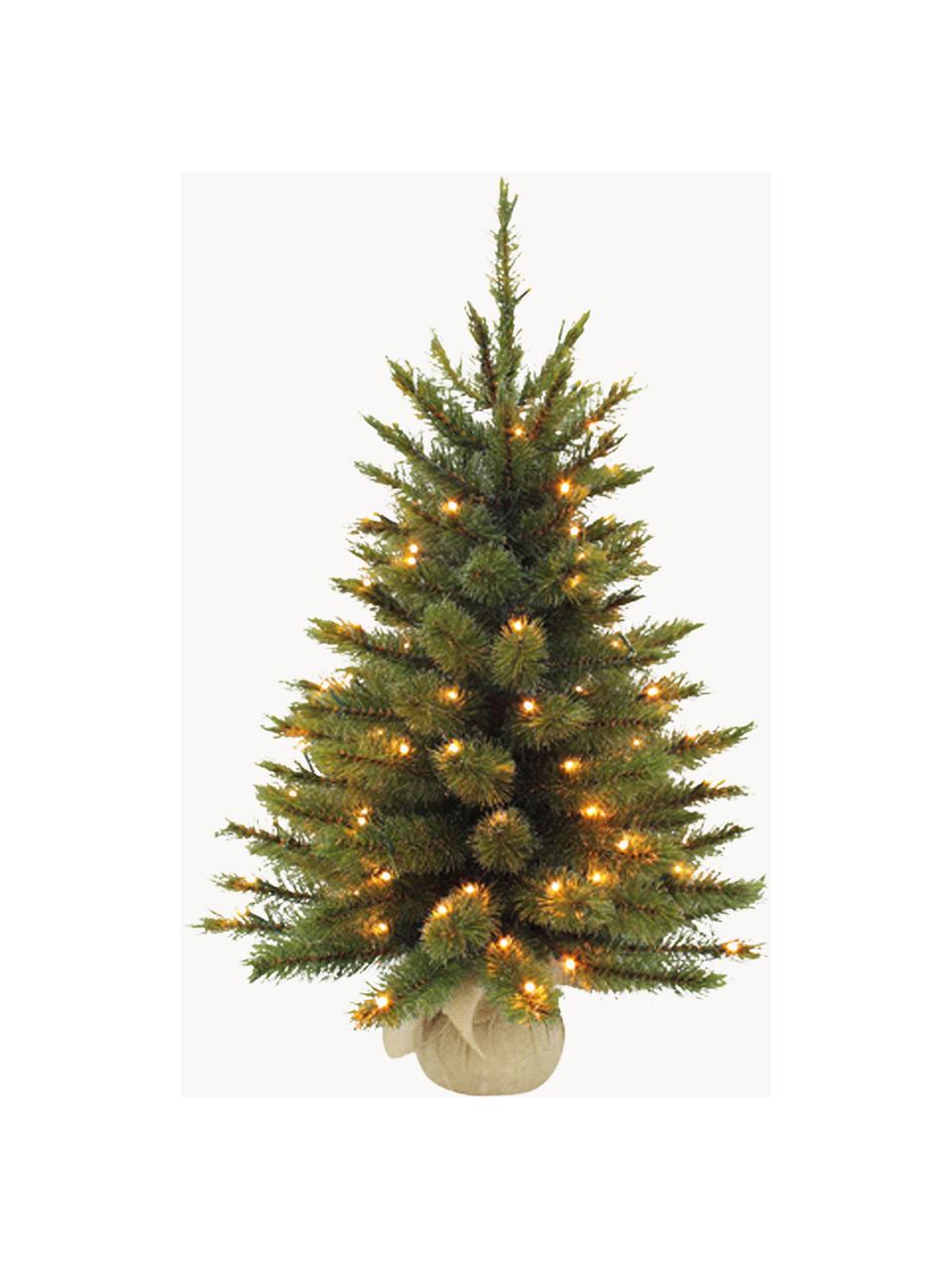 Künstlicher LED Weihnachtsbaum Forest, Dunkelgrün, Ø 61 x H 90 cm