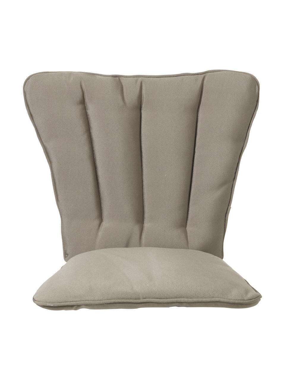 Poduszka na krzesło Hard & Ellen, Tapicerka: 100% poliester, Taupe, S 50 x D 85 cm