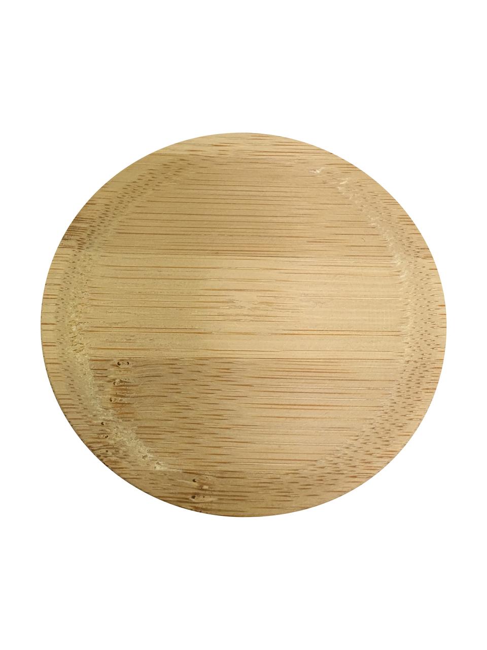 Taza con tapadera/posavaso Theo, Blanco crudo, Ø 8 x Al 8 cm, 200 ml