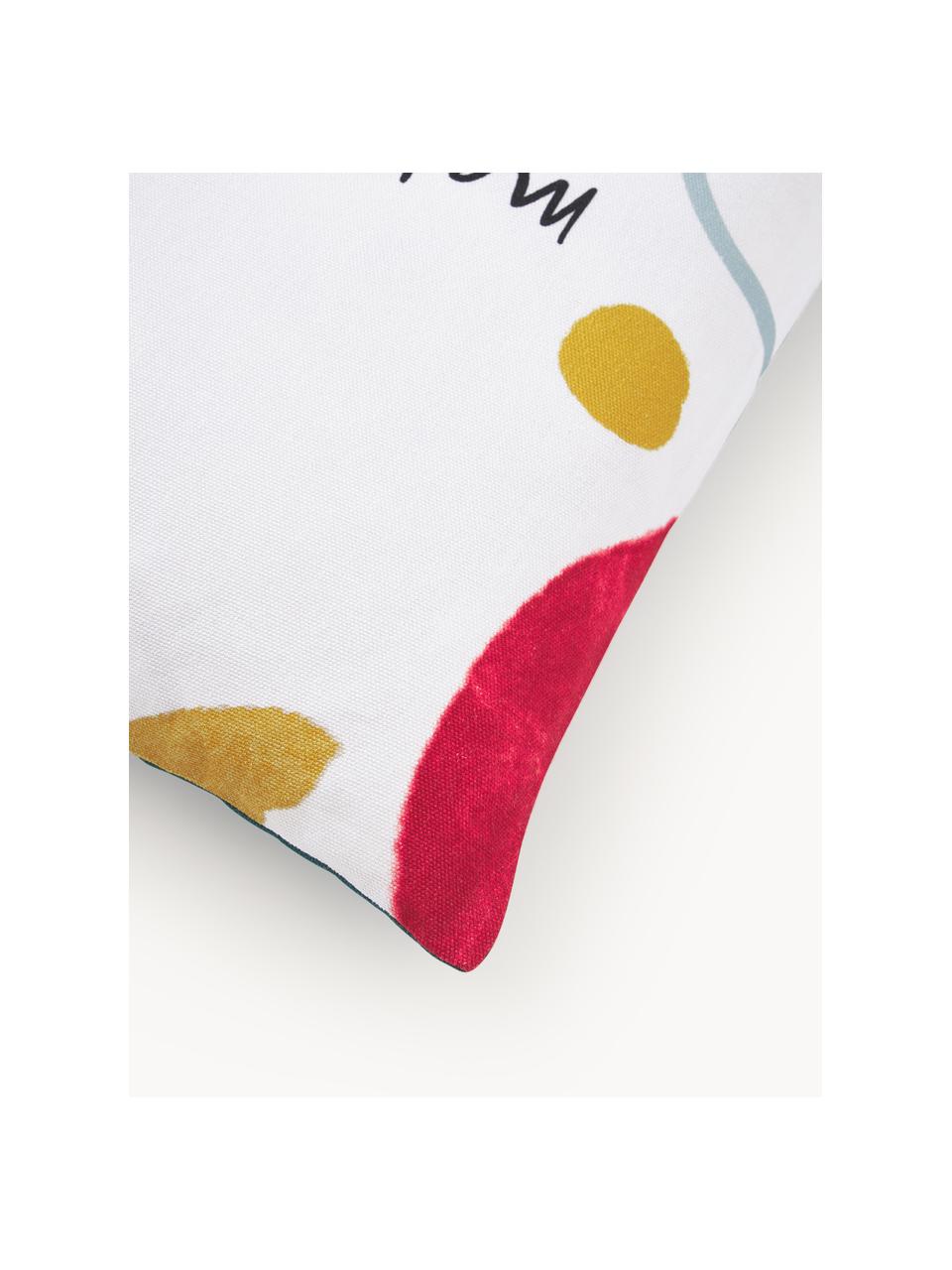 Housse de coussin 45x45 Happy Always, 100 % coton, Multicolore, larg. 45 x long. 45 cm