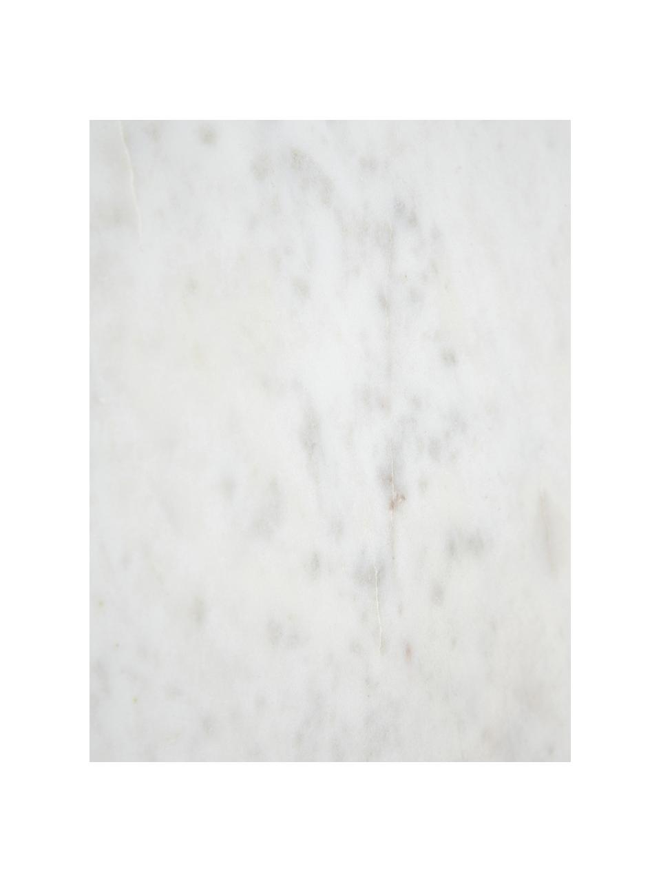 Grosser Marmor-Couchtisch Alys, Tischplatte: Marmor, Gestell: Metall, pulverbeschichtet, Weiss marmoriert, Schwarz, B 120 x T 75 cm