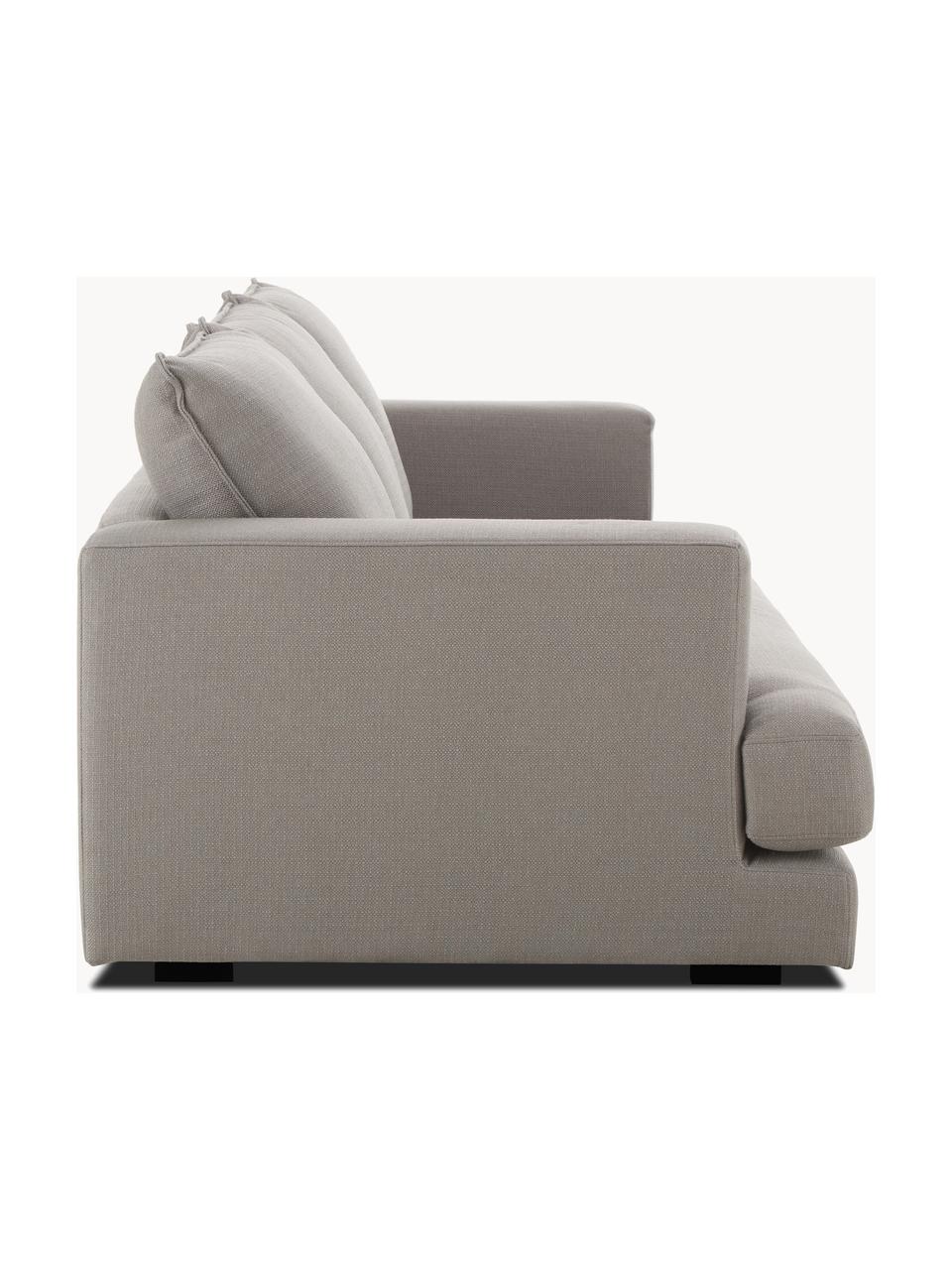 Sofa Tribeca (3-Sitzer), Bezug: 100 % Polyester Der hochw, Sitzfläche: Schaumpolster, Fasermater, Gestell: Massives Kiefernholz, Webstoff Taupe, B 228 x T 104 cm