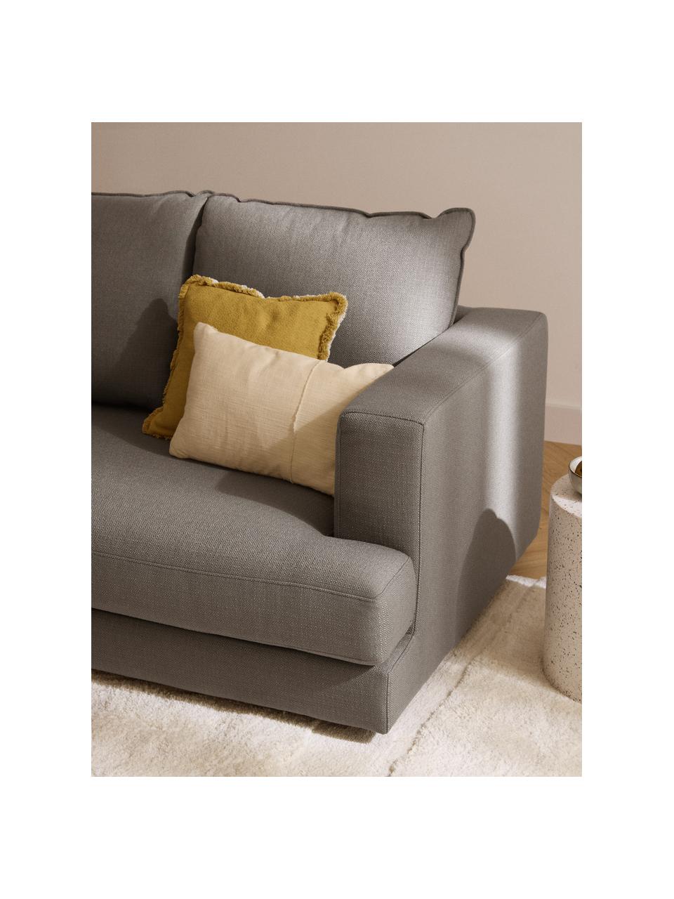 Sofa Tribeca (3-Sitzer), Bezug: 100 % Polyester Der hochw, Sitzfläche: Schaumpolster, Fasermater, Gestell: Massives Kiefernholz, Webstoff Taupe, B 228 x T 104 cm