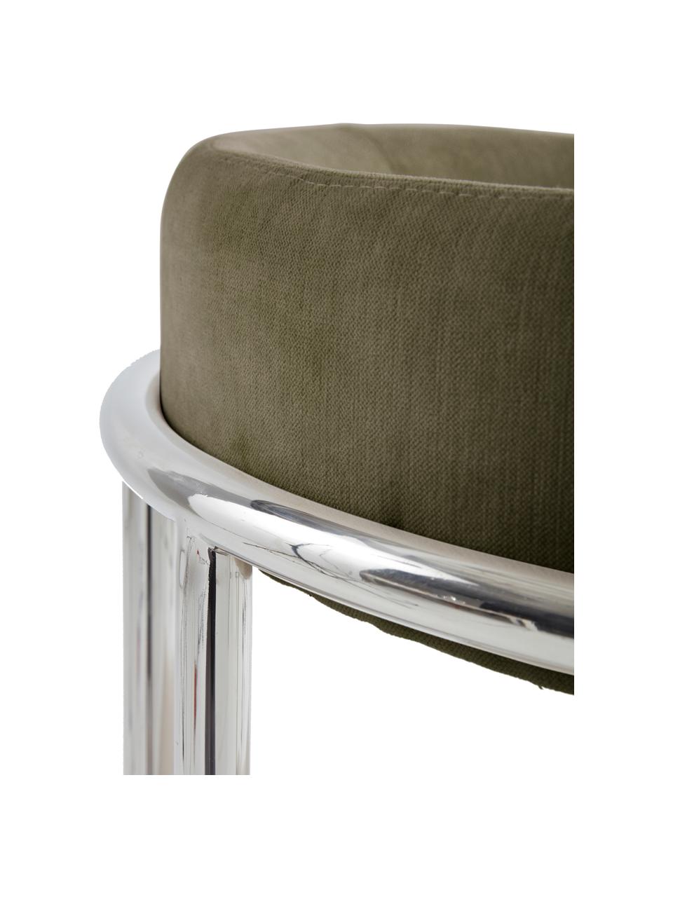 Silla tapizada Maryland, Tapizado: 100% poliéster Alta resis, Estructura: metal con pintura en polv, Tejido verde, An 54 x F 49 cm