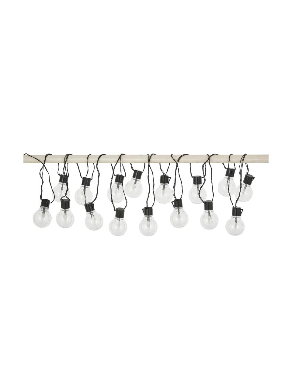 Guirlande lumineuse guinguette LED Partaj, 950 cm, Noir, long. 950 cm