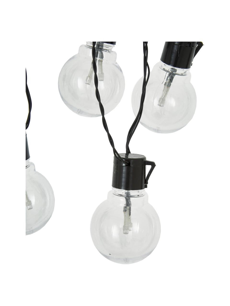 Outdoor LED-Lichterkette Partaj, 950 cm, 16 Lampions, Lampions: Kunststoff, Schwarz, L 950 cm