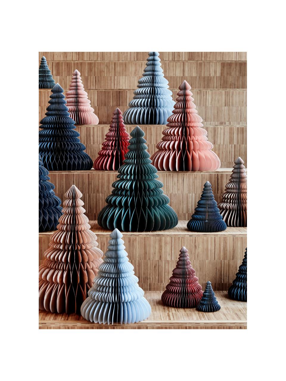 Sapin de Noël décoratif Paper Pine, haut. 15 cm, Carton, Brun clair, Ø 13 x haut. 15 cm
