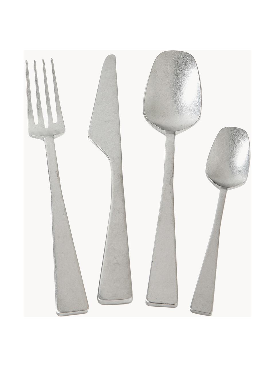 Besteck-Set Zest mit Stonewashed Oberfläche, 6 Personen (24-tlg.), Edelstahl

Das Besteck ist aus Edelstahl gefertigt. Somit ist es langlebig, rostet nicht und ist resistent gegen Bakterien. Zudem ist es farbecht, pflegeleicht, geschmacksneutral und säurebeständig.

Damit das matte Finish am besten zur Geltung kommt, sollte es vor dem Eindecken mit einem weichen Tuch poliert werden., Silberfarben, 6 Personen (24-tlg.)