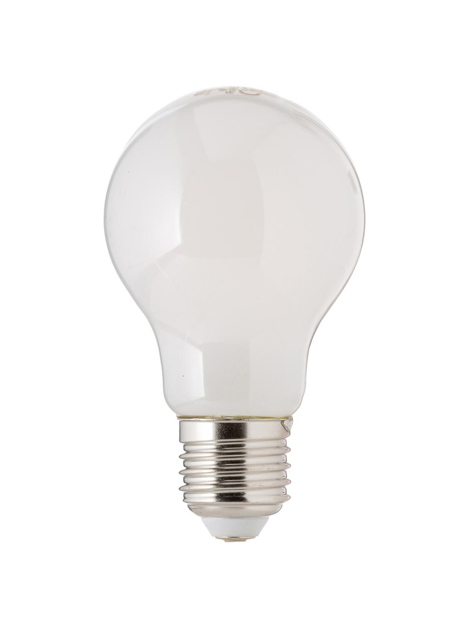 E27 Leuchtmittel, 4W, warmweiß, 5 Stück, Leuchtmittelschirm: Opalglas, Leuchtmittelfassung: Aluminium, Weiß, Ø 8 x H 10 cm