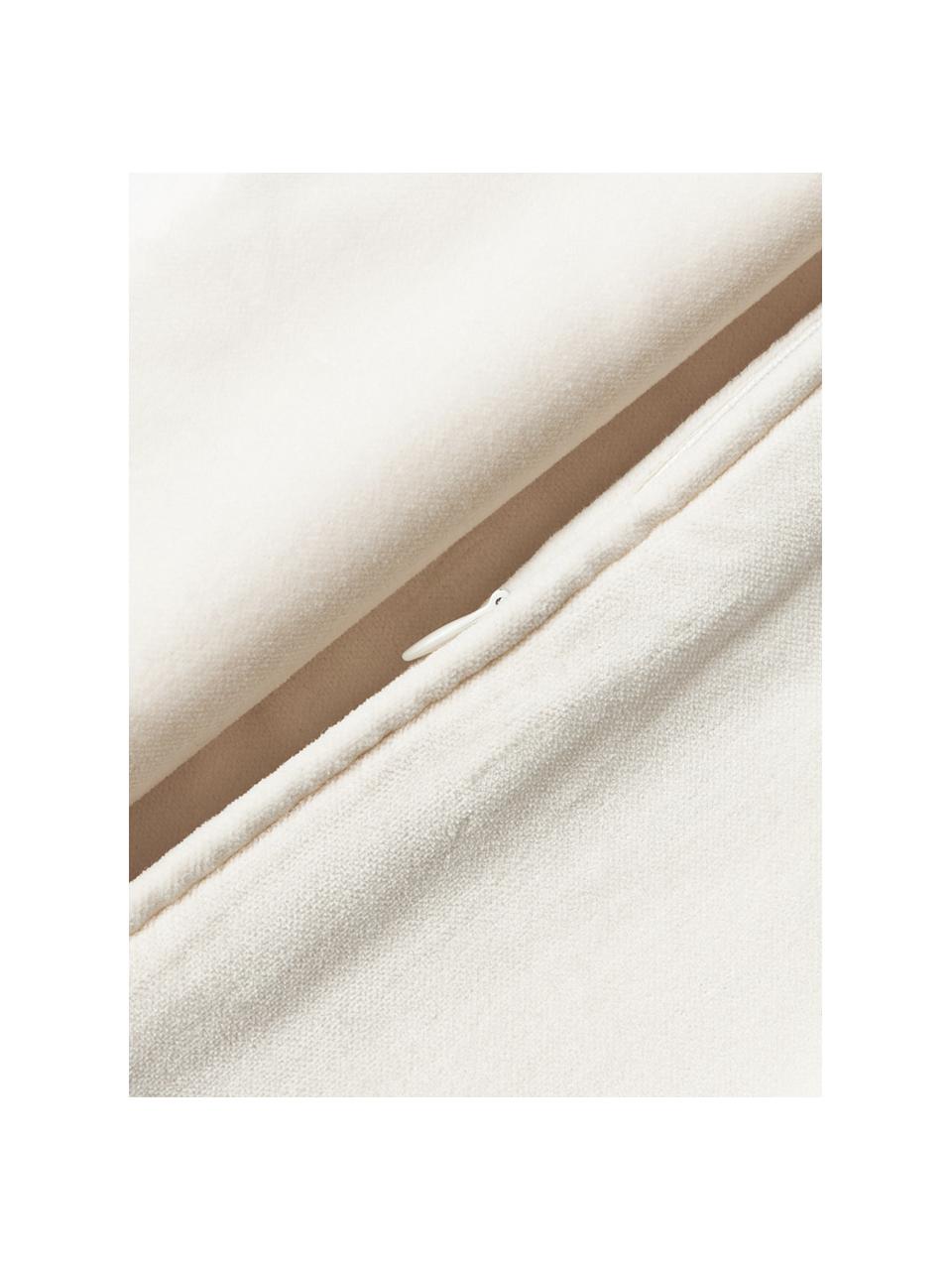 Housse de coussin en velours Dana, 100 % coton

Le matériau est certifié STANDARD 100 OEKO-TEX®, 21.HCN.84376, Hohenstein, Blanc crème, larg. 30 x long. 50 cm