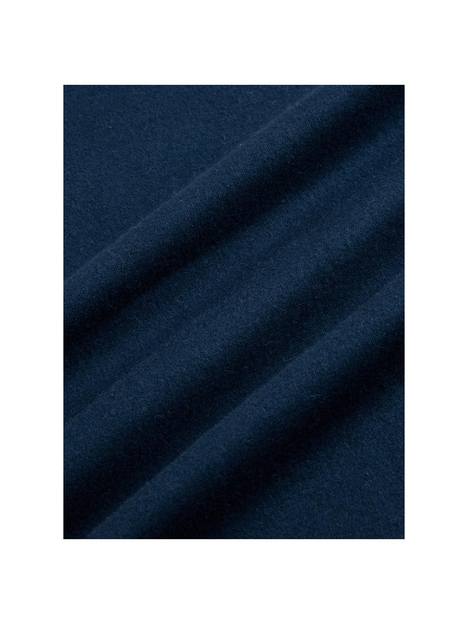 Flanelové povlečení Biba, Tmavě modrá, 240 x 220 cm + 2 polštáře 80 x 80 cm