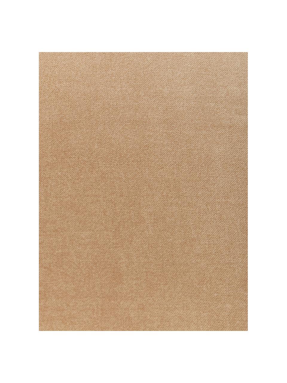 Jednofarebný zamatový poťah na vankúš Dana, 100 % bavlnený zamat, Svetlohnedá, Š 50 x D 50 cm