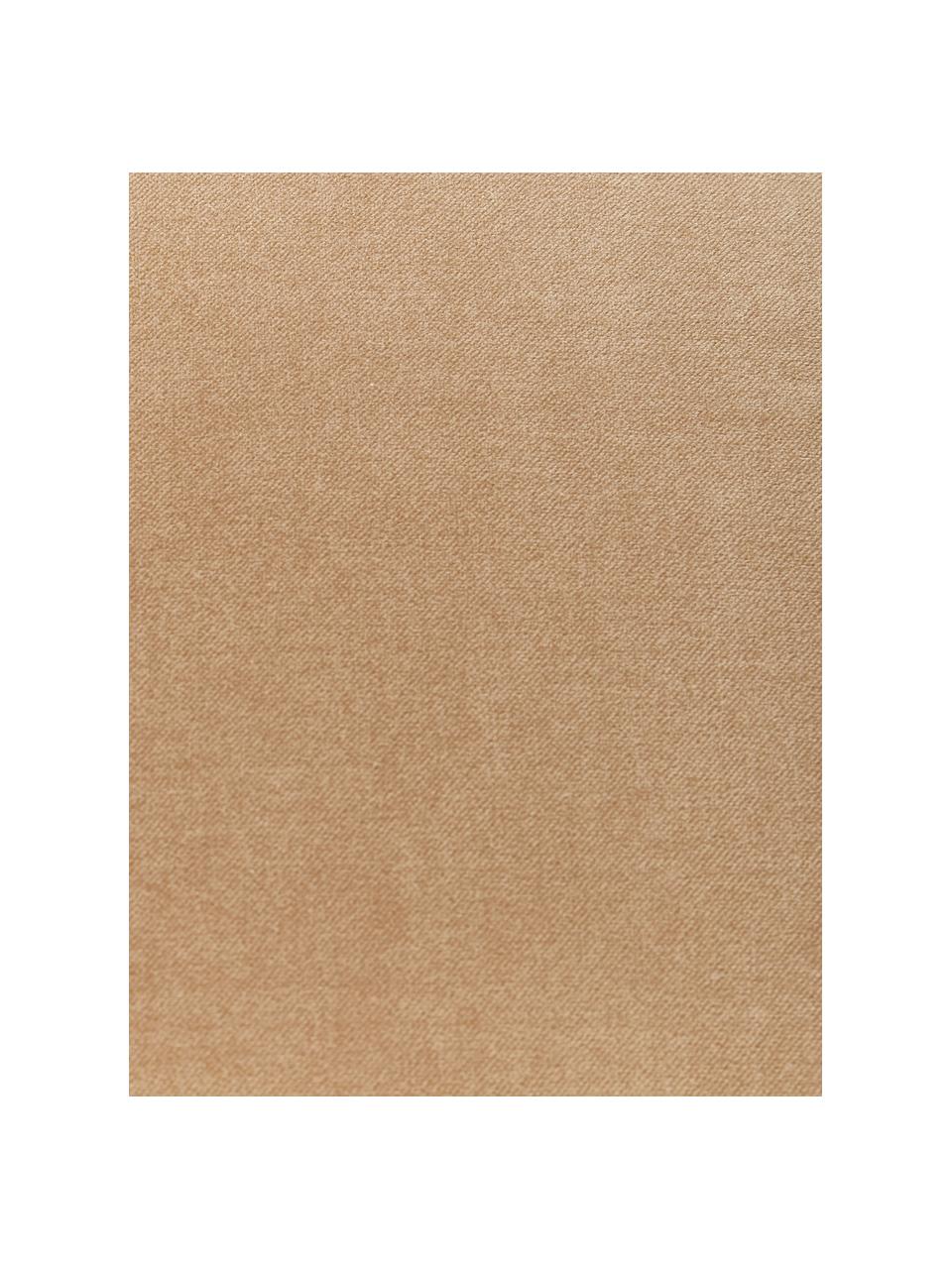 Jednofarebný zamatový poťah na vankúš Dana, 100 % bavlnený zamat, Svetlohnedá, Š 50 x D 50 cm