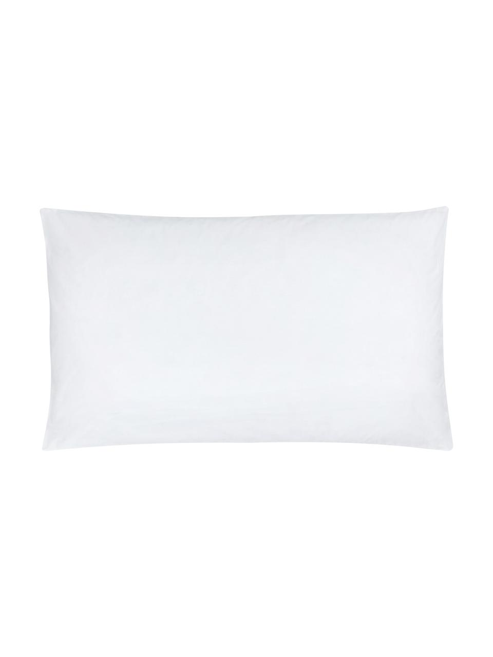 Funda de almohada texturizada de percal Faith, Blanco, An 50 x L 85 cm