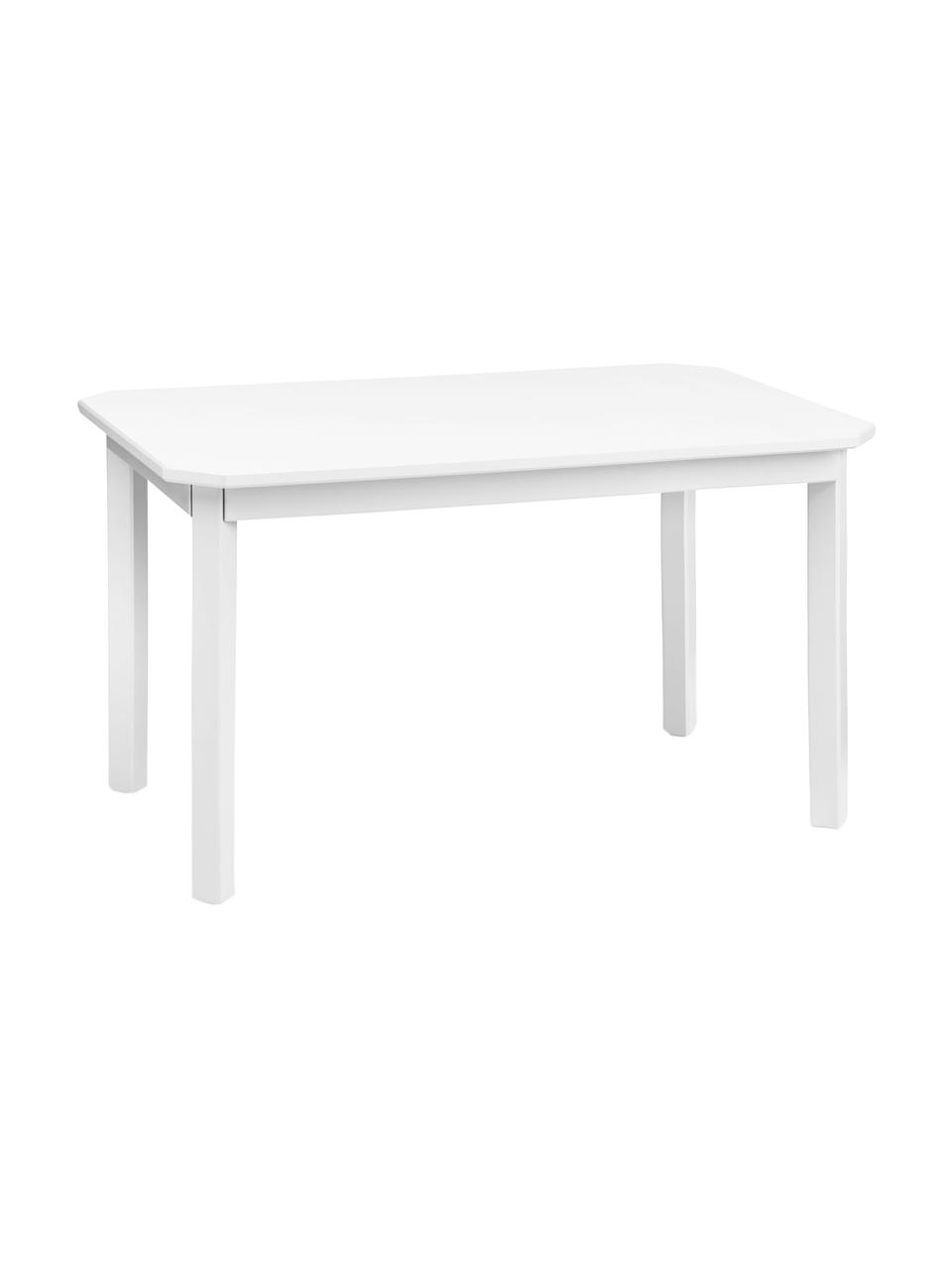 Stół dla dzieci z drewna Harlequin, Drewno brzozowe, płyta pilśniowa (MDF), lakierowane farbą wolną od LZO, Biały, S 79 x W 47 cm