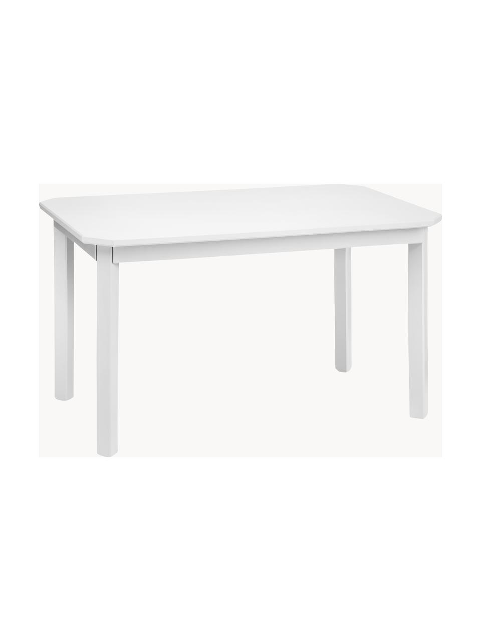 Detský drevený stôl Harlequin, Brezové drevo, drevovláknitá doska strednej hustoty (MDF), natretá farbou bez obsahu VOC, Brezové drevo, biela lakované, Š 79 x V 47 cm