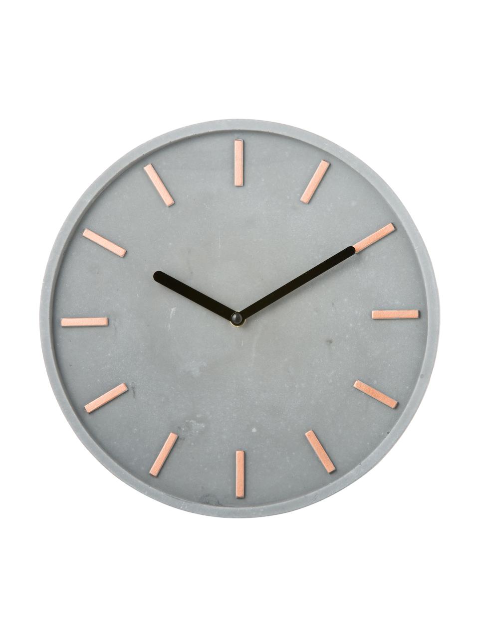 Reloj de pared Gela, Agujas: metal, Gris, bronce, Ø 28 cm