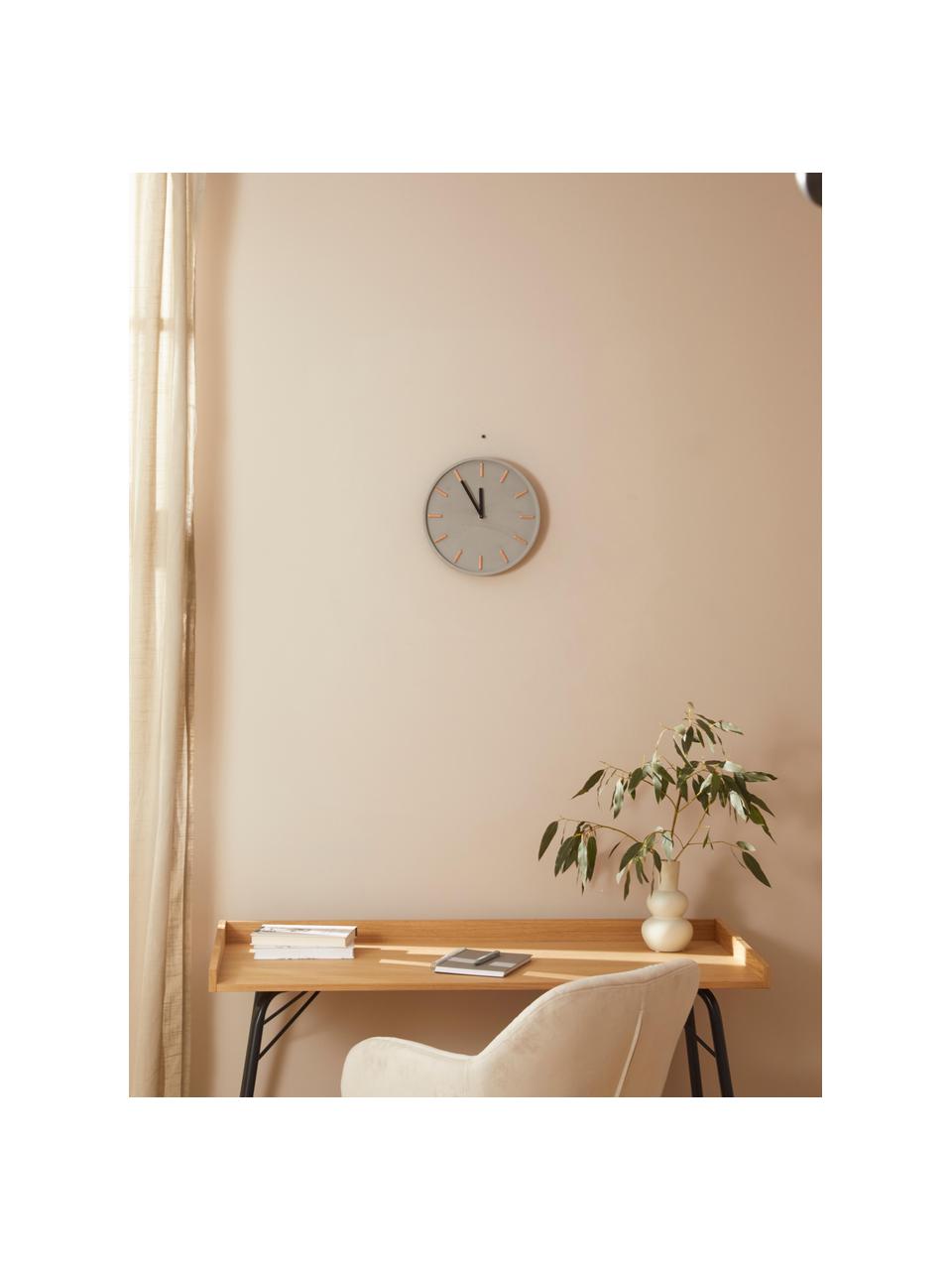 Reloj de pared Gela, Agujas: metal, Gris, negro, Ø 28 cm