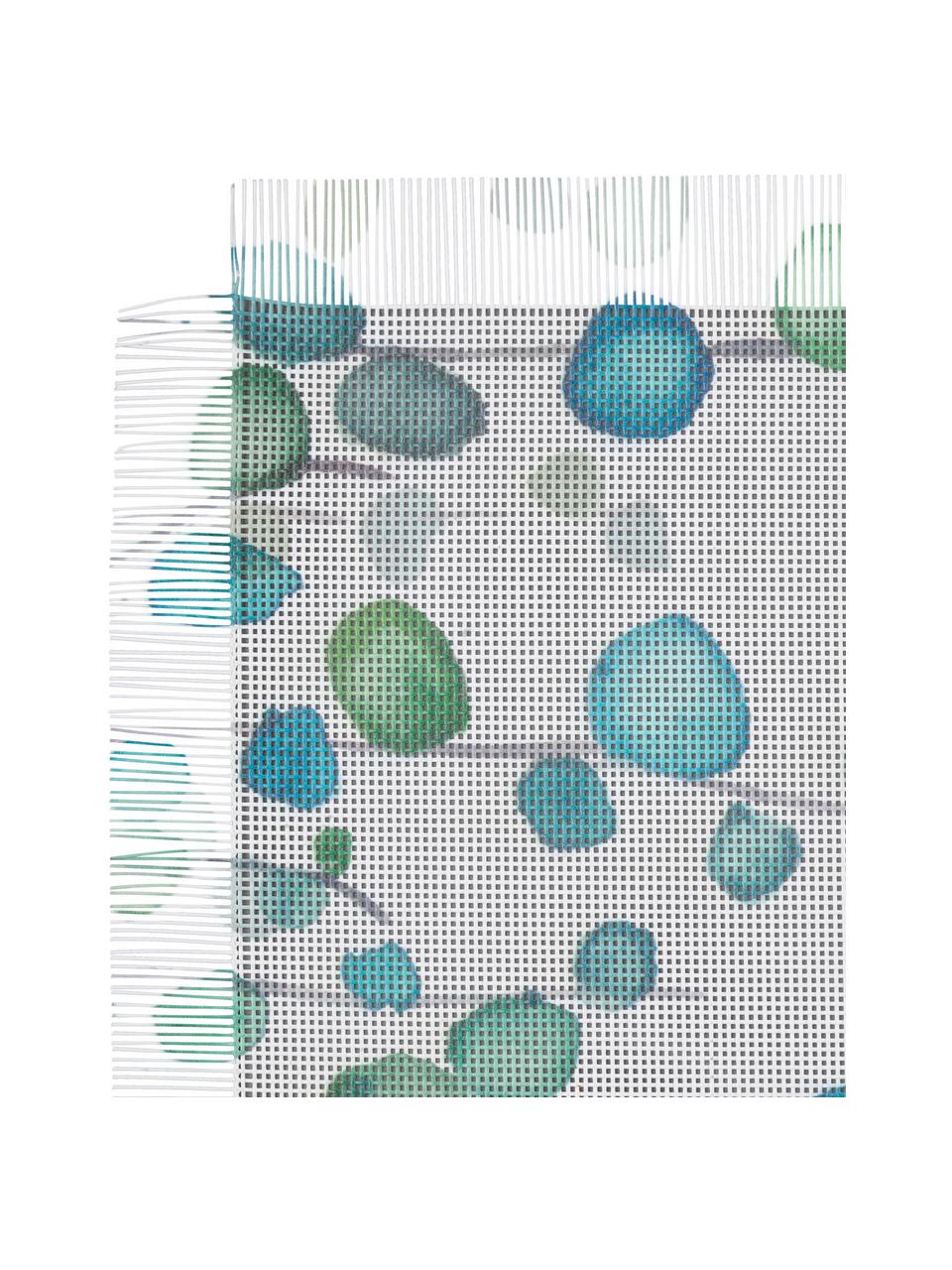 Placemats Eucalyptus, 2 stuks, Kunstvezels, Wit, turquoise, B 30 x L 45 cm