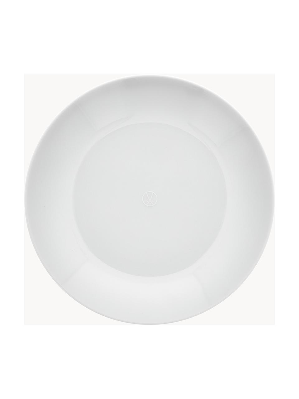 Ručne vyrobené taniere na cestoviny z porcelánu Cosmopolitan, 2 ks, Porcelán, Biela, Ø 21 cm