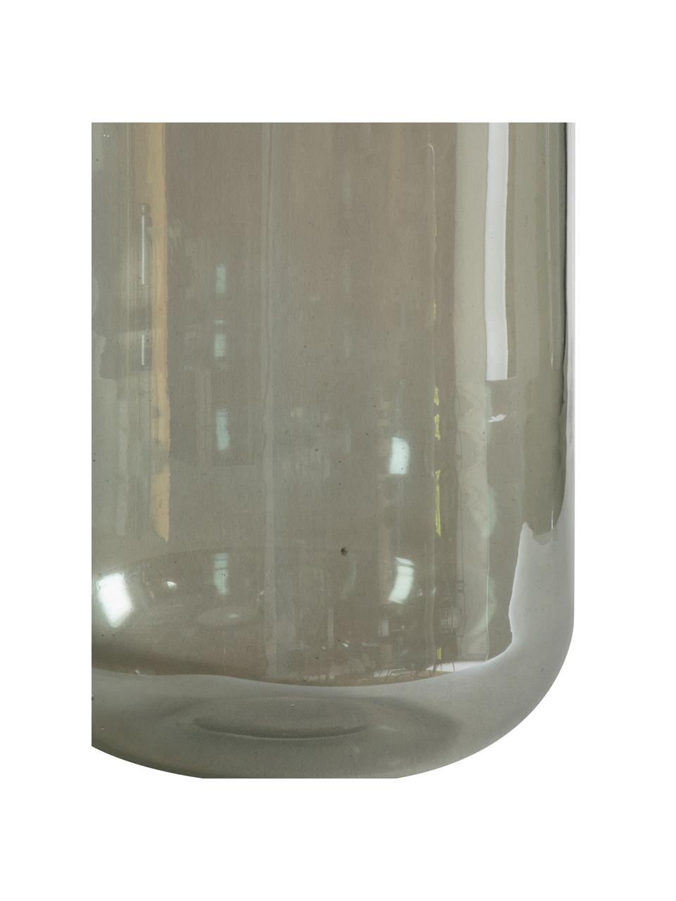 Vase en verre Rodenbek, Verre, Vert, couleur dorée, Ø 15 x haut. 31 cm