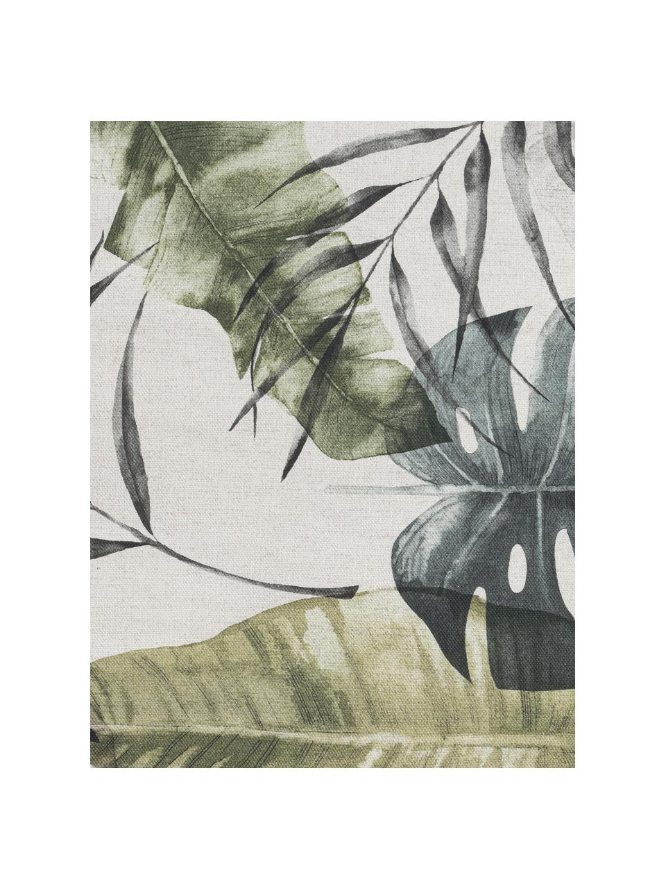 Povlak na polštář s tropickými motivy Amazonas, 50 % bavlna, 50 % polyester, Zelená, Š 50 cm, D 50 cm