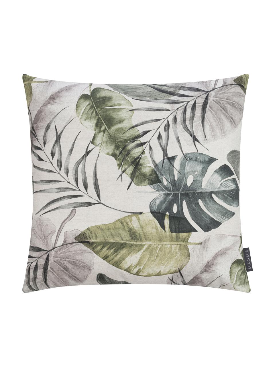 Kissenhülle Amazonas mit tropischen Motiven, 50% Baumwolle, 50% Polyester, Grün, B 50 x L 50 cm