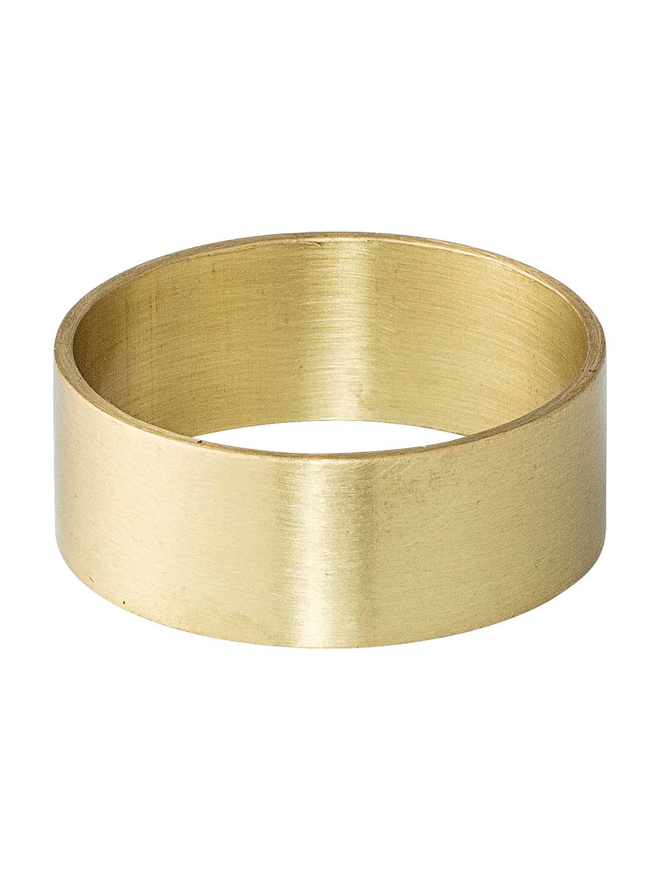 Ronds de serviette Ronja, 4 pièces, Laiton, Couleur laitonnée, Ø 5 cm